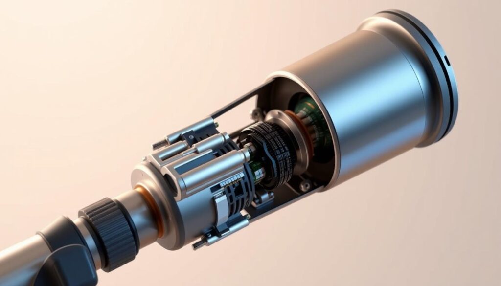 A close-up, highly detailed rendering of a DStv Smart LNB, showcasing its intricate internal components and innovative design. The LNB is presented against a neutral, softly lit background, allowing the engineering and technological aspects to take center stage. Visible elements include the multi-LNB setup, the sleek metallic housing, and the precision-engineered circuitry within, conveying a sense of advanced satellite signal processing capabilities. The image should emphasize the sophistication and efficiency of the DStv Smart LNB, highlighting its role in providing seamless, high-quality television experiences. A close-up, highly detailed rendering of a DStv Smart LNB, showcasing its intricate internal components and innovative design. The LNB is presented against a neutral, softly lit background, allowing the engineering and technological aspects to take center stage. Visible elements include the multi-LNB setup, the sleek metallic housing, and the precision-engineered circuitry within, conveying a sense of advanced satellite signal processing capabilities. The image should emphasize the sophistication and efficiency of the DStv Smart LNB, highlighting its role in providing seamless, high-quality television experiences.