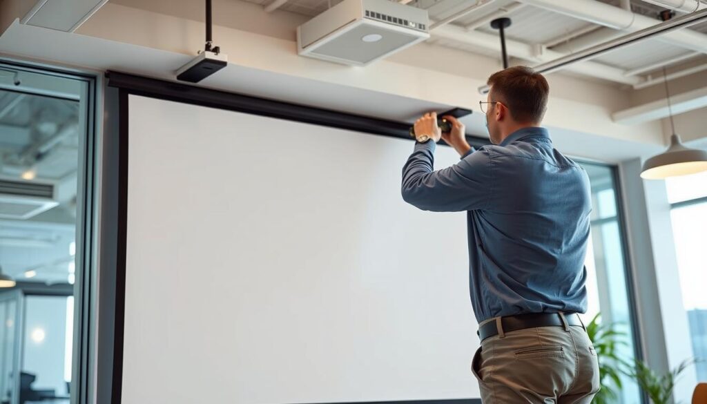 Projector Screen Installation Projector Screen Installation