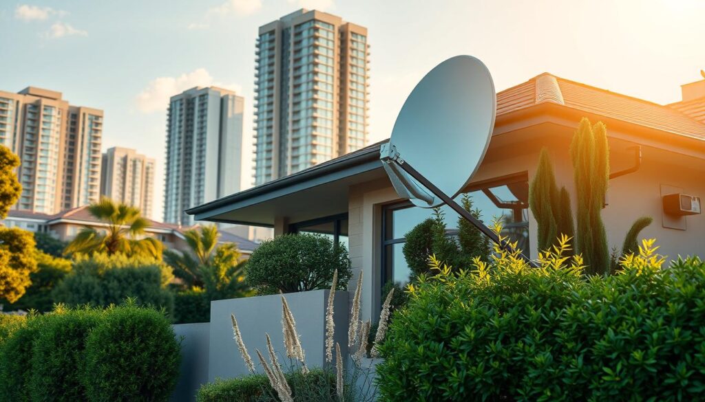 a detailed infographic showing the breakdown of costs for a complete DStv dish installation in Sandton and surrounding areas. The image should feature a large, prominently displayed DStv satellite dish in the foreground, with detailed callouts and statistics highlighting the various installation fees, equipment costs, and service options. The background should feature a clean, modern cityscape representing Sandton, with subtle lighting and shadows to create depth and atmosphere. The overall aesthetic should be informative, visually striking, and aligned with the professional, high-end nature of the DStv brand and the affluent Sandton region. a detailed infographic showing the breakdown of costs for a complete DStv dish installation in Sandton and surrounding areas. The image should feature a large, prominently displayed DStv satellite dish in the foreground, with detailed callouts and statistics highlighting the various installation fees, equipment costs, and service options. The background should feature a clean, modern cityscape representing Sandton, with subtle lighting and shadows to create depth and atmosphere. The overall aesthetic should be informative, visually striking, and aligned with the professional, high-end nature of the DStv brand and the affluent Sandton region.